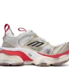 Balenciaga Cargo Sneaker in White/Red