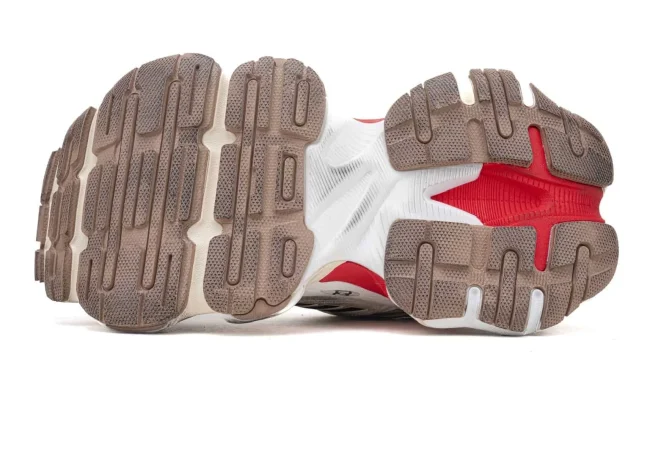 Balenciaga Cargo Sneaker in White/Red