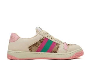 GUCCl  Screener WOMEN'S SCREENER SNEAKER WITH CRYSTALS