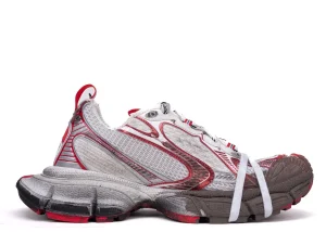 Balenciaga 3XL Sneaker in silver-red-mud-dyed colorway