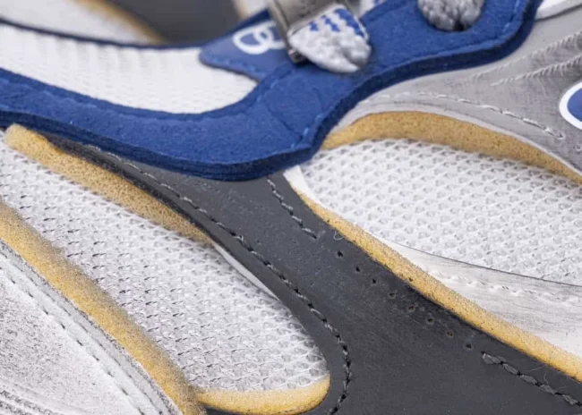 Balenciaga Cargo Sneaker in White/Blue