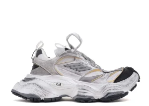 Balenciaga Cargo Sneaker in White/Grey