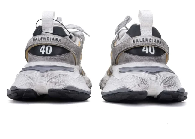 Balenciaga Cargo Sneaker in White/Grey