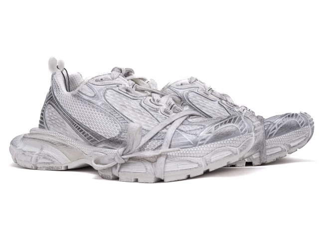 Men's 3XL Sneaker in Silver Grey