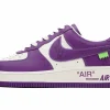 LV Nike Air Force 1 Low By Virgil Abloh White Purple
