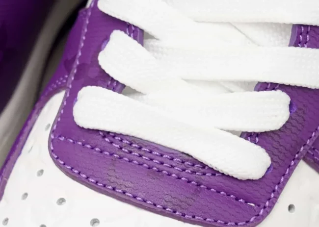 LV Nike Air Force 1 Low By Virgil Abloh White Purple
