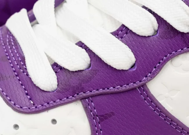LV Nike Air Force 1 Low By Virgil Abloh White Purple