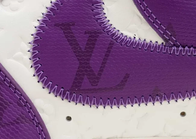LV Nike Air Force 1 Low By Virgil Abloh White Purple