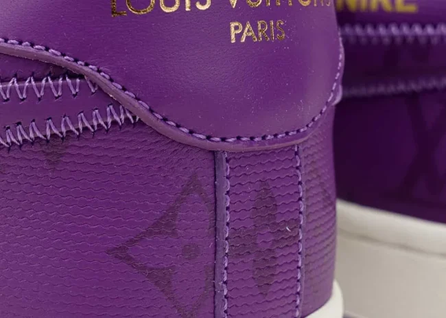 LV Nike Air Force 1 Low By Virgil Abloh White Purple