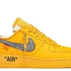 Nike Air Force 1 Low OFF-WHITE University Gold Metallic Silver