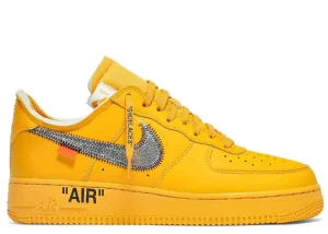 Nike Air Force 1 Low OFF-WHITE University Gold Metallic Silver