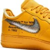 Nike Air Force 1 Low OFF-WHITE University Gold Metallic Silver