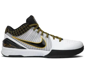Nike Kobe 4 Protro White Black Del Sol