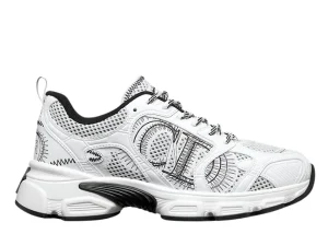 Dior Chrono Sneaker Mesh with White and Black Leather-Effect Panels