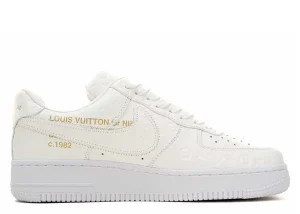 LV Nike Air Force 1 Low By Virgil Abloh Full White