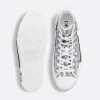 B23 League High-Top Sneaker White and Black Dior Oblique Canvas
