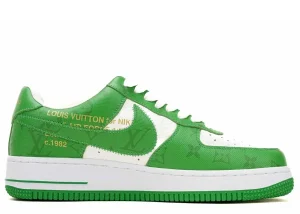 LV Nike Air Force 1 Low By Virgil Abloh White Green