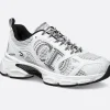 Dior Chrono Sneaker Mesh with White and Black Leather-Effect Panels