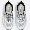 Dior Chrono Sneaker Mesh with White and Black Leather-Effect Panels